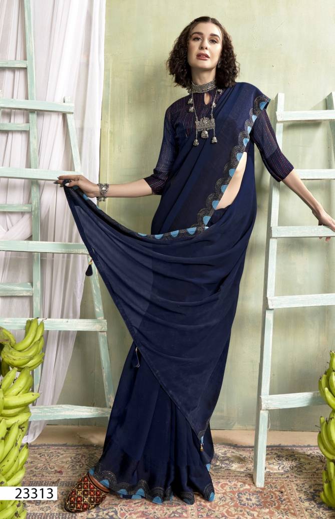 Sudan By Vallabhi Designer Georgette Party Wear Sarees Wholesale Market In Surat